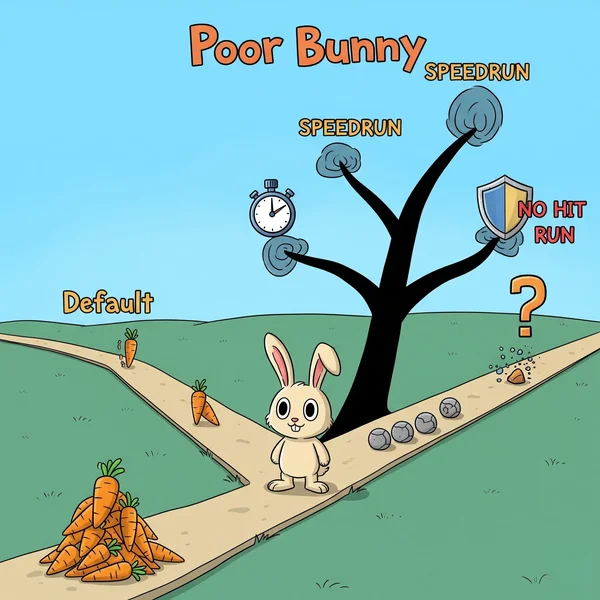 Desafíos de Poor Bunny para una rejugabilidad mejorada del juego.